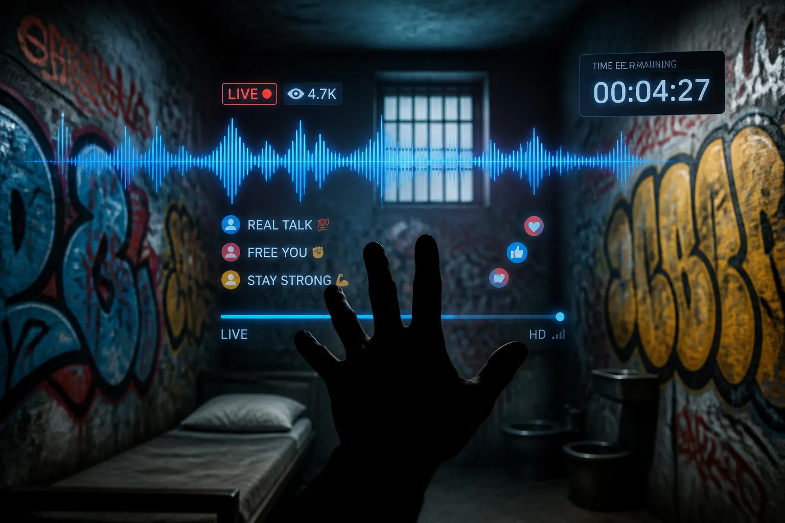 Jelly Roll Unveils Hands Up Video From San Quentin, Exclusive to Spotify for 48 Hours