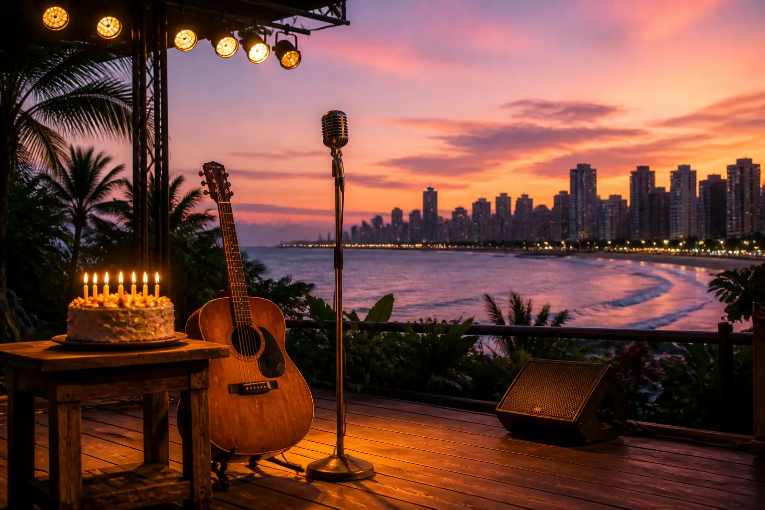 Sergio Santos Celebrates 70th Birthday with Free Voice-and-Guitar Concert in Fortaleza